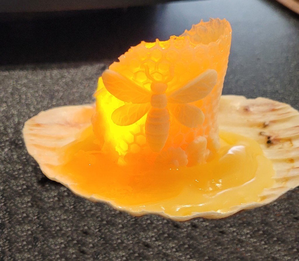 Bougie abeilles cire abeille fondue