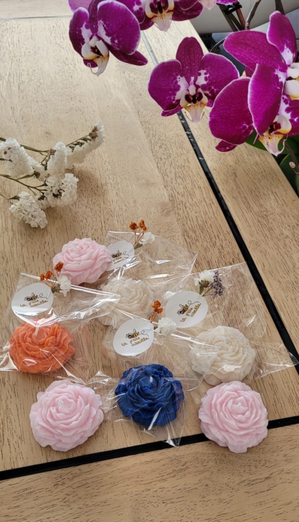 Petites bougies pivoine