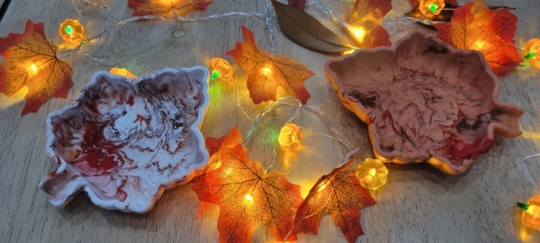 Support artisanal feuille d'érable