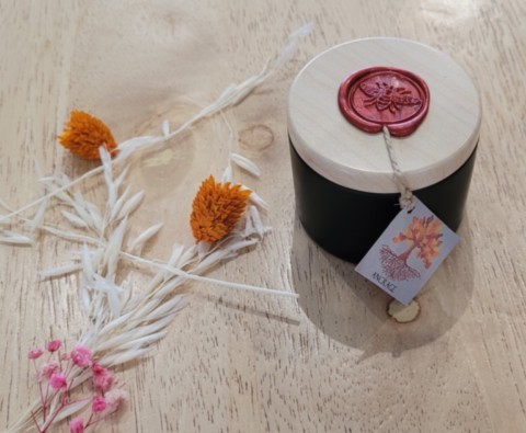 Bougie ancrage boîte métal fermée