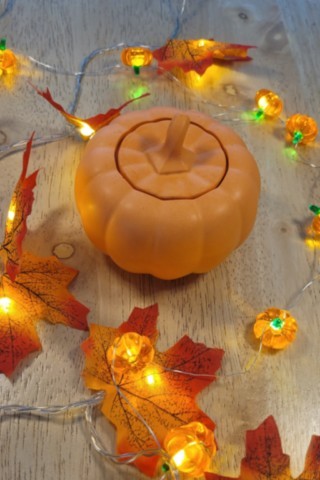Bougie dans son moule citrouille