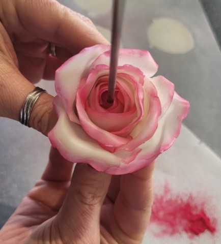 Création du coeur bougie rose réaliste