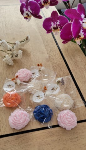 Petites bougies pivoine