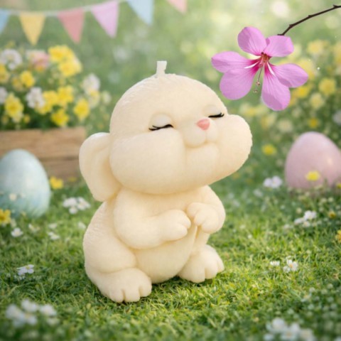 Bougie petit lapin de Pâques