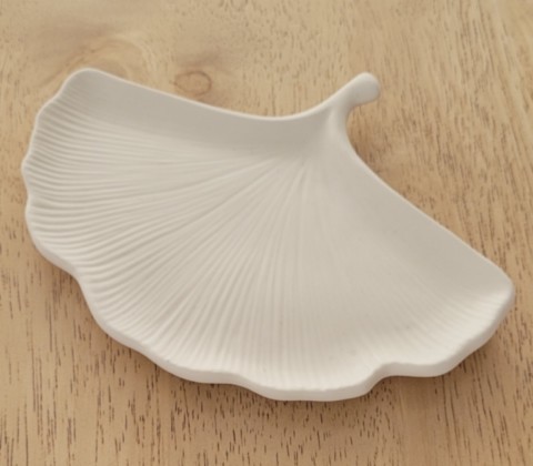 Support bougie forme feuille