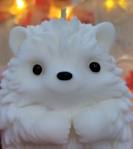 Bougie hérisson museau