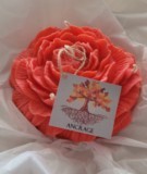 Bougie d'intention pivoine rouge XL