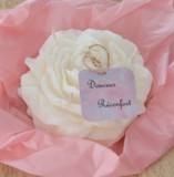 Bougie d'intention pivoine blanche XL